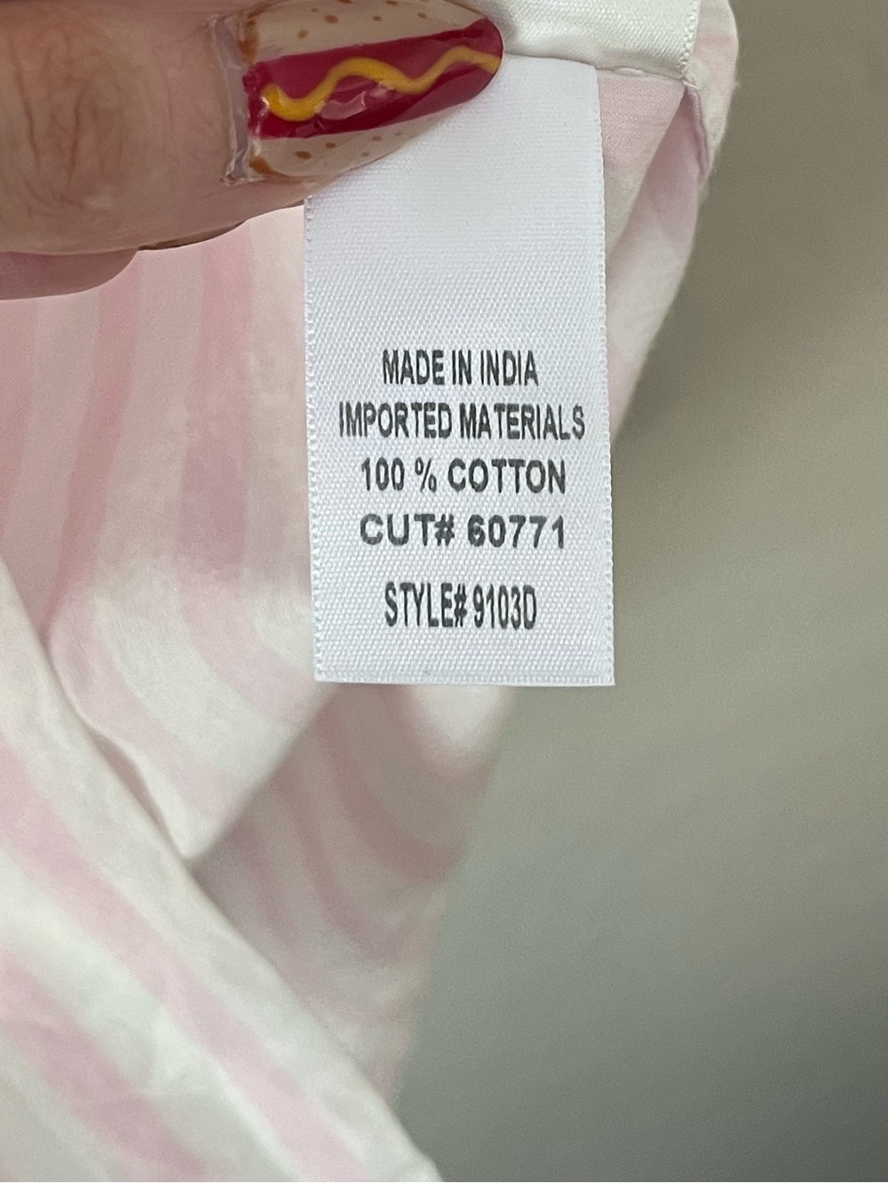 Citizens of Humanity Kayla Shrunken Button Up Shirt Pink Stripe XS Cotton - Picture 7 of 7